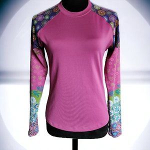THE NORTH FACE Pink Magenta Long Sleeve Compression/Rash Guard Top Size SMALL